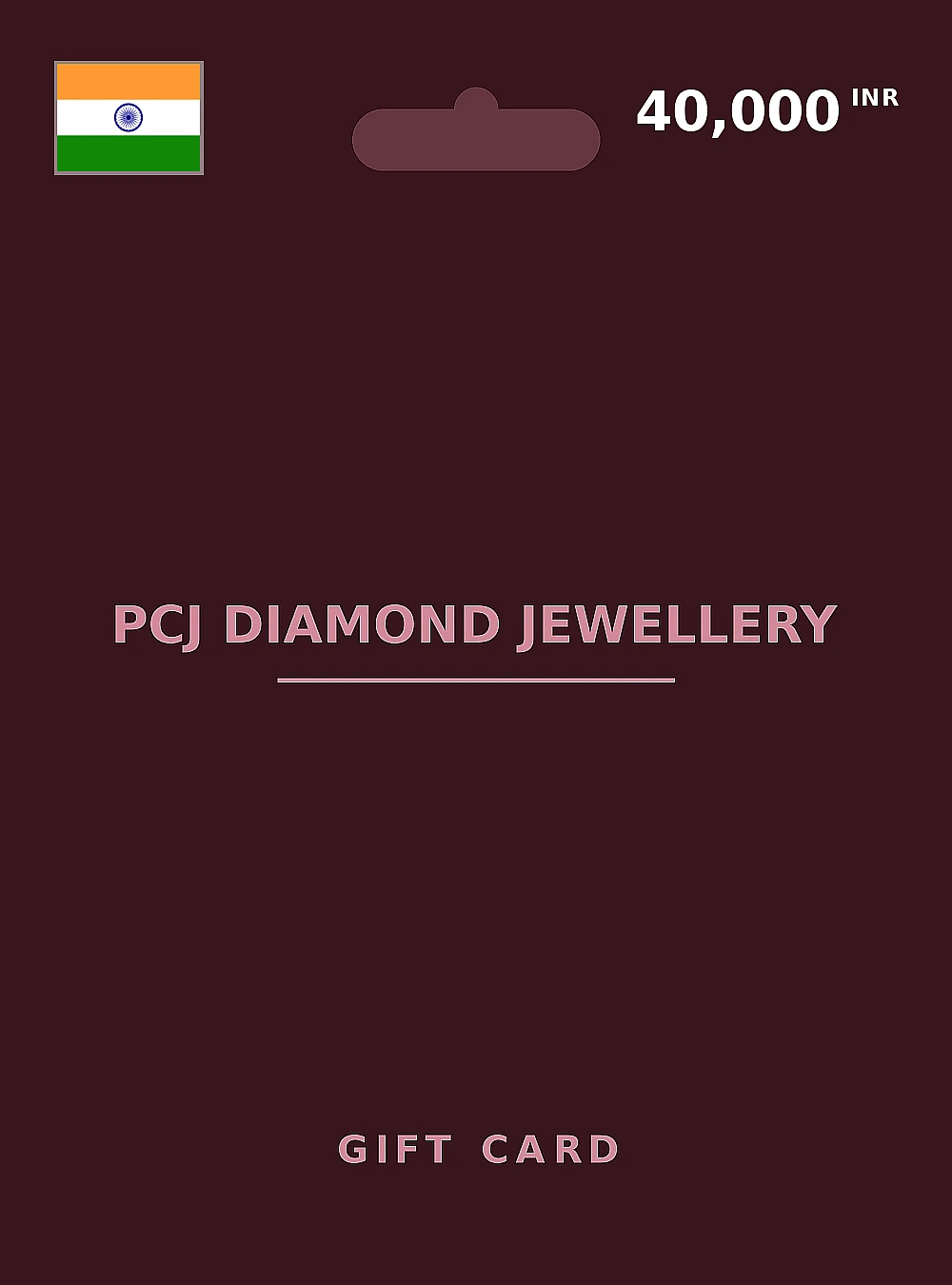 PCJ Diamond Jewellery Gift Card 40000 INR INDIA