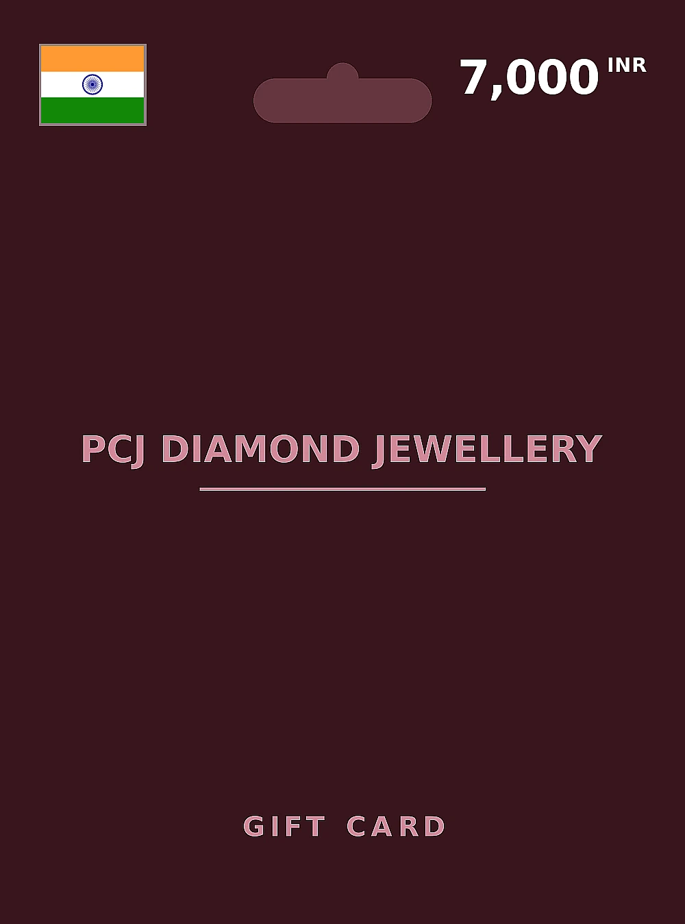 PCJ Diamond Jewellery Gift Card 7000 INR INDIA