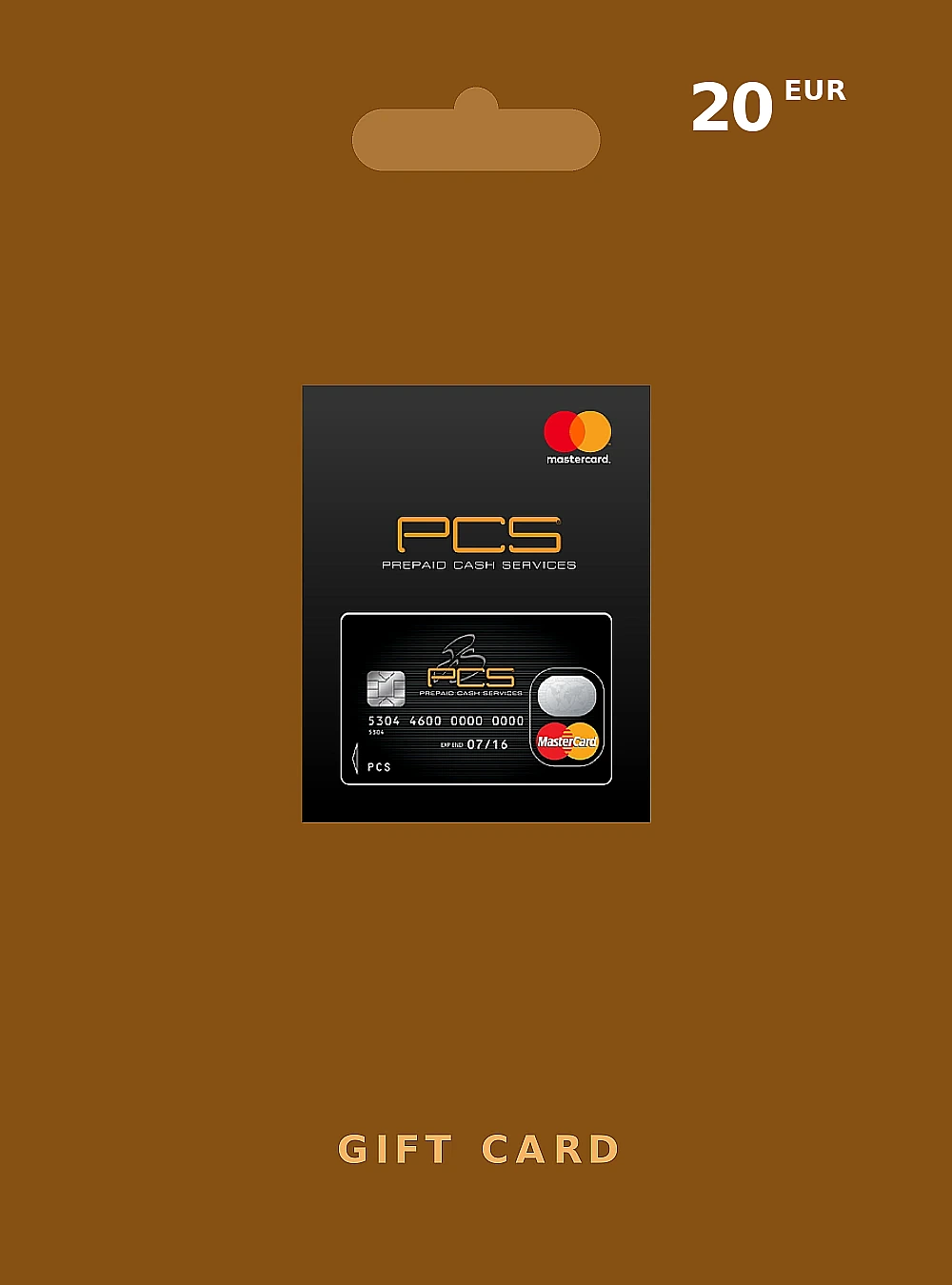 PCS Mastercard EU Gift Card 20 EUR EUROPE