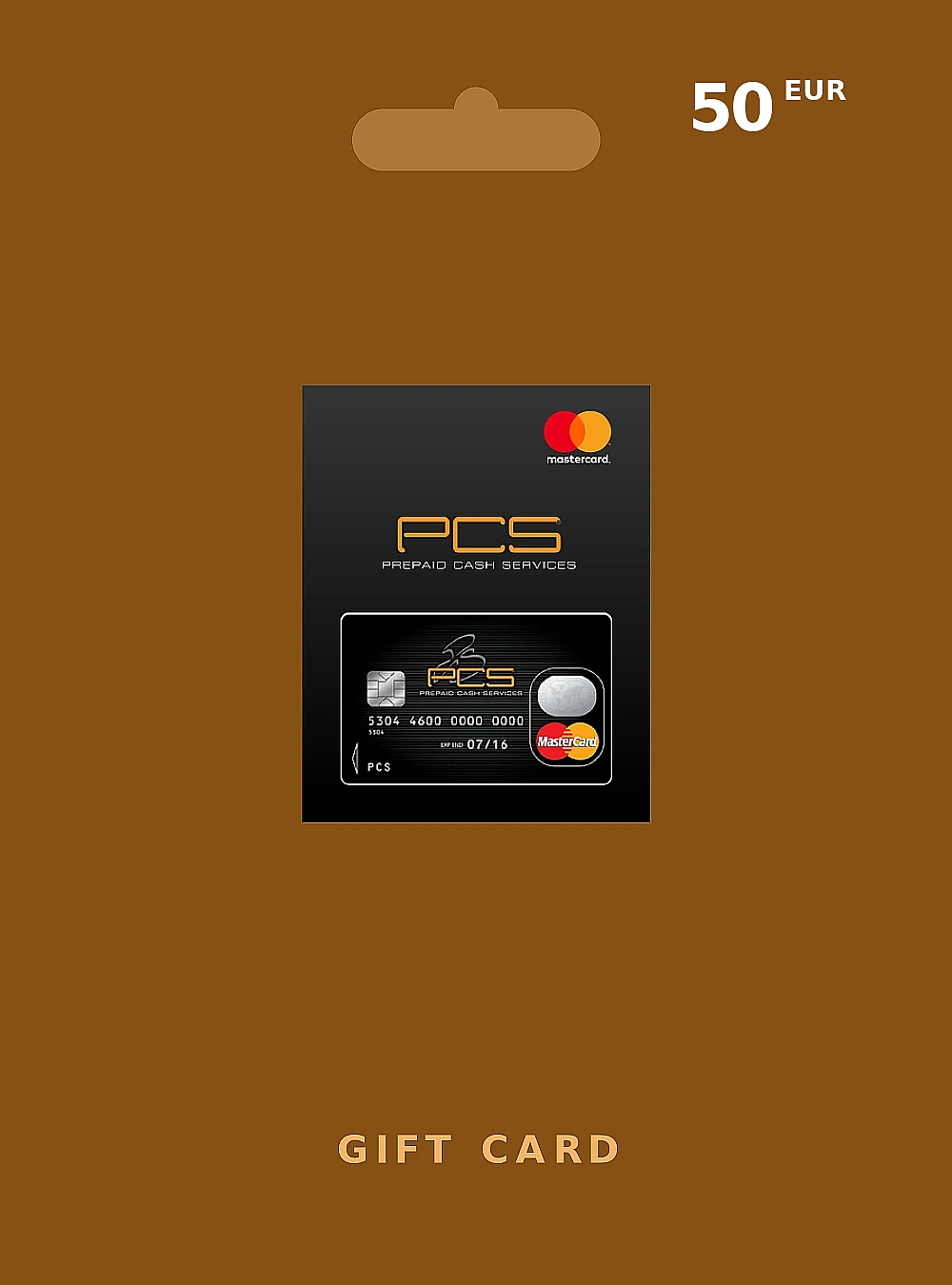 PCS Mastercard EU Gift Card 50 EUR EUROPE