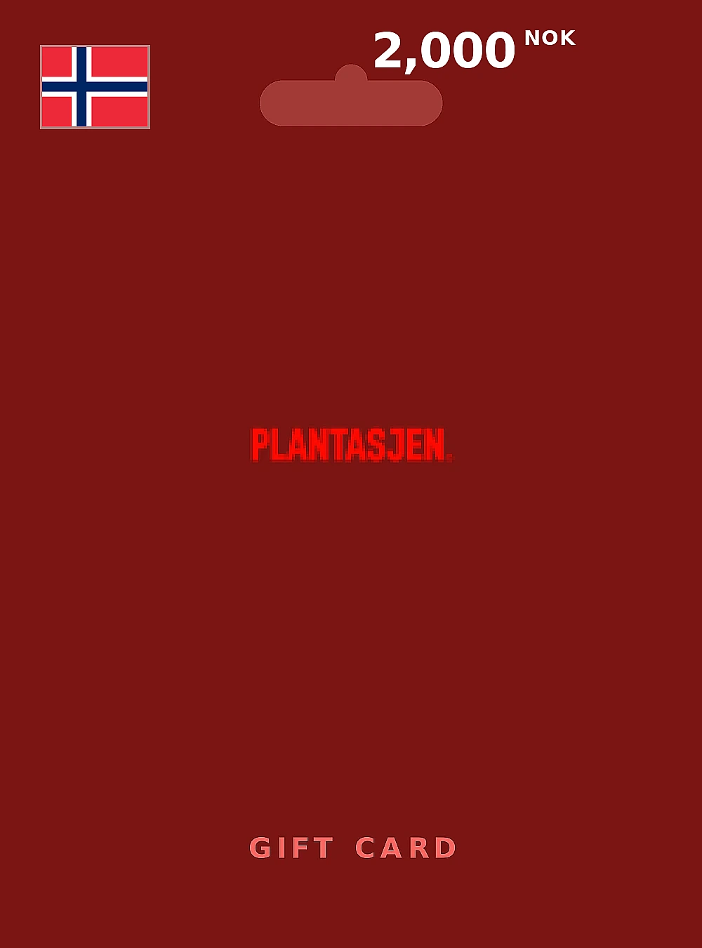 Plantasjen Gift Card 2000 NOK NORWAY