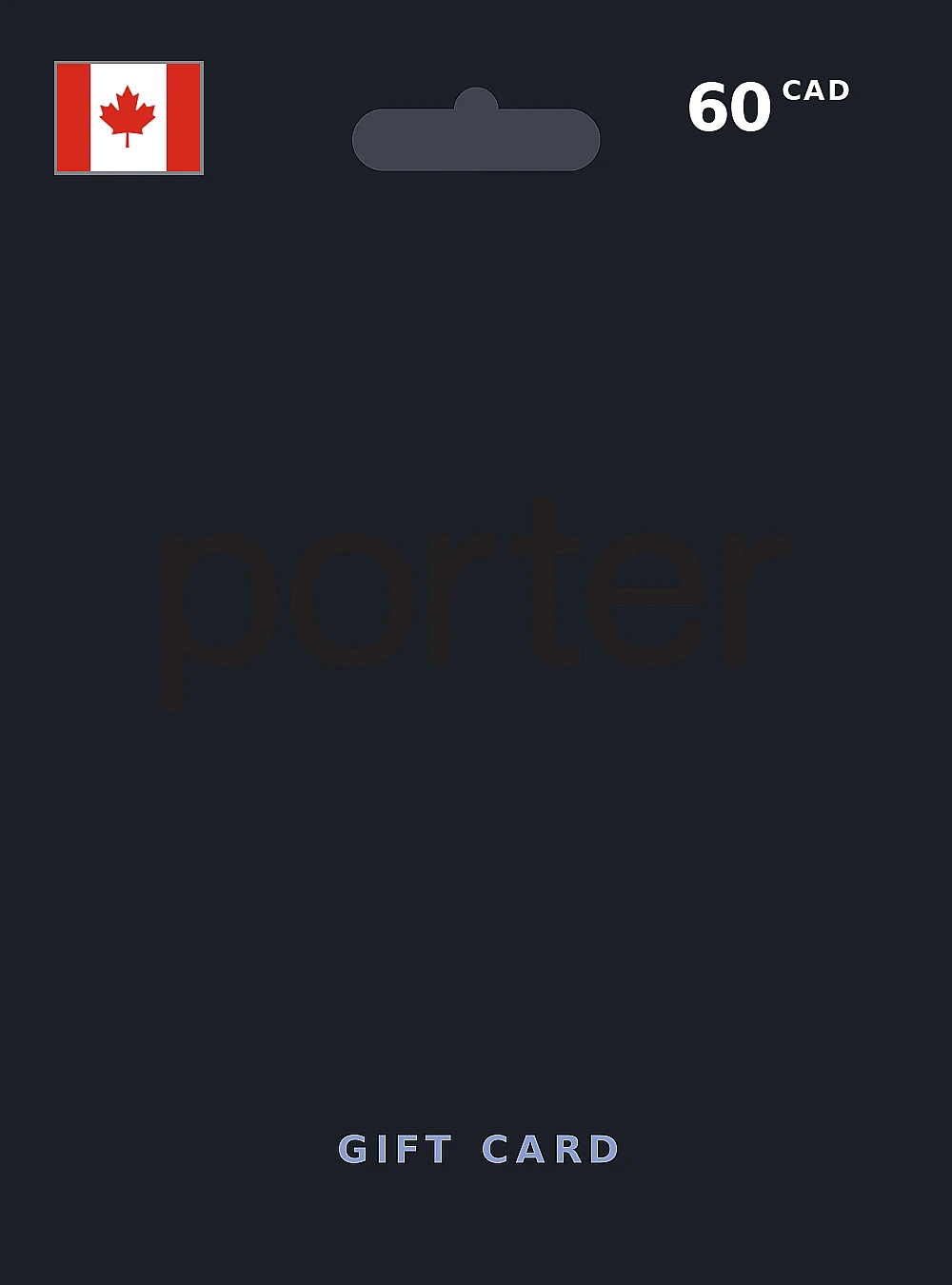 Porter Airlines Gift Card 60 CAD CANADA
