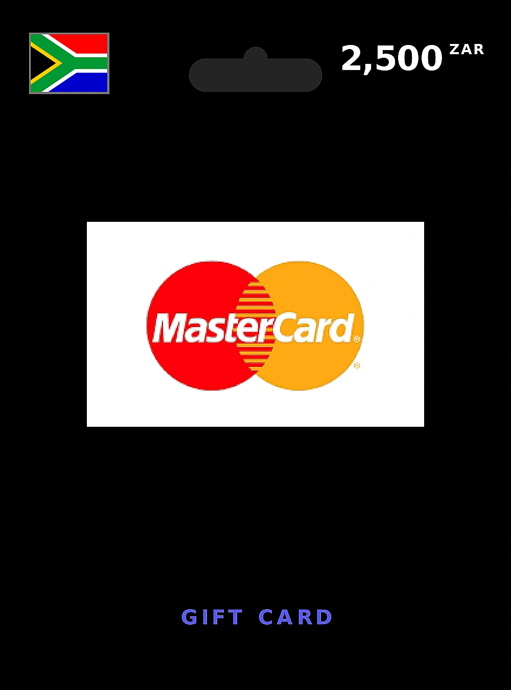Prepaid Mastercard Gift Card 2500 ZAR SOUTH AFRICA
