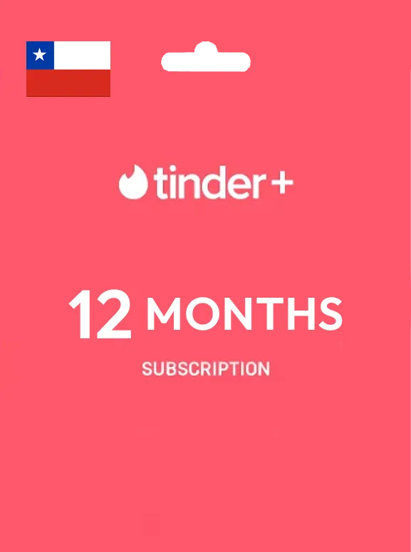 Tinder Plus Subscription 12 Month CHILE