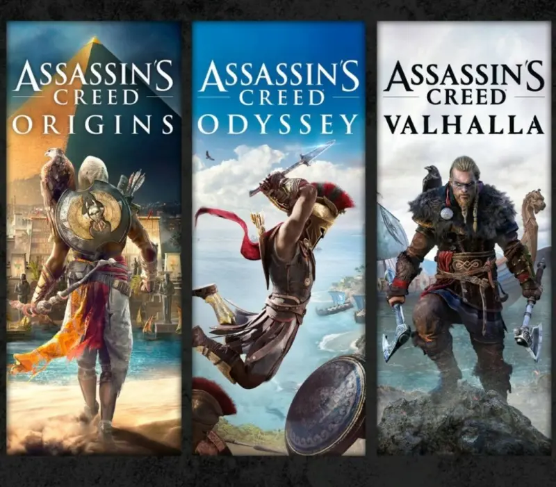 Assassin's Creed Bundle: Assassin's Creed Valhalla, Assassin's Creed Odyssey, and Assassin's Creed Origins XBOX One / Xbox Series X|S CD Key US