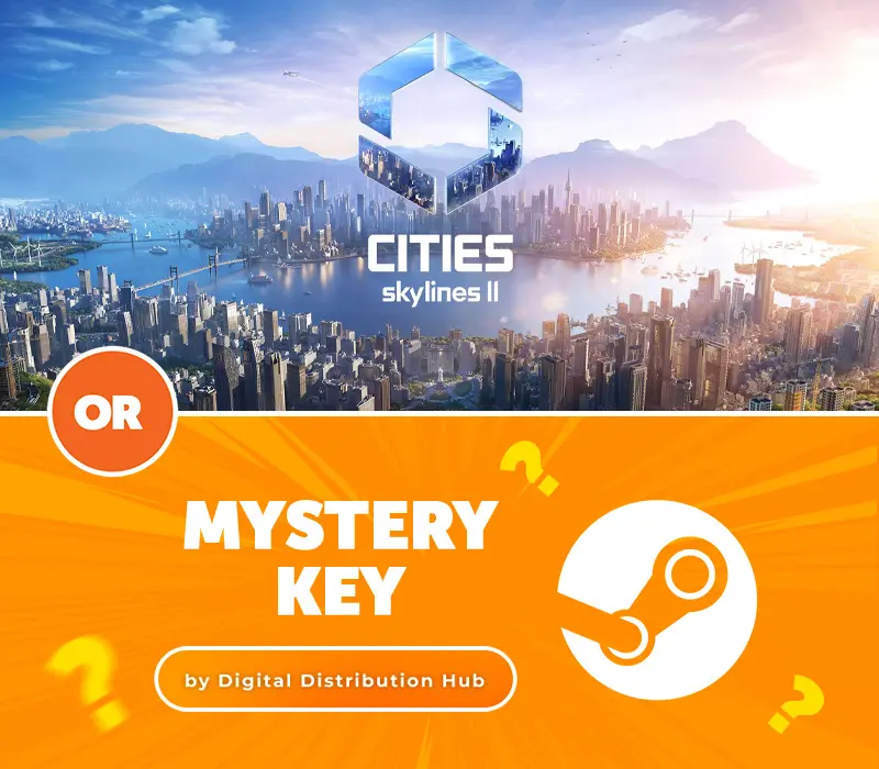 Cities: Skylines II or Mystery Steam CD Key by Digital Distribution Hub