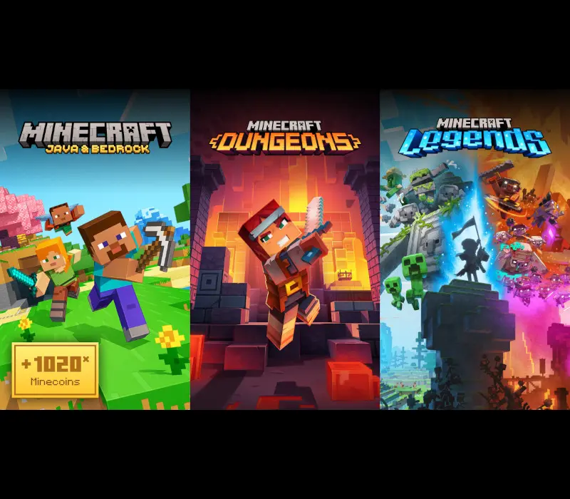 Minecraft Triple Bundle JP XBOX One / Xbox Series X|S CD Key