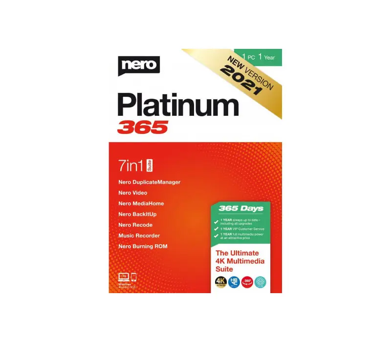 Nero Platinum 365 Key (1 Year / 1 PC)