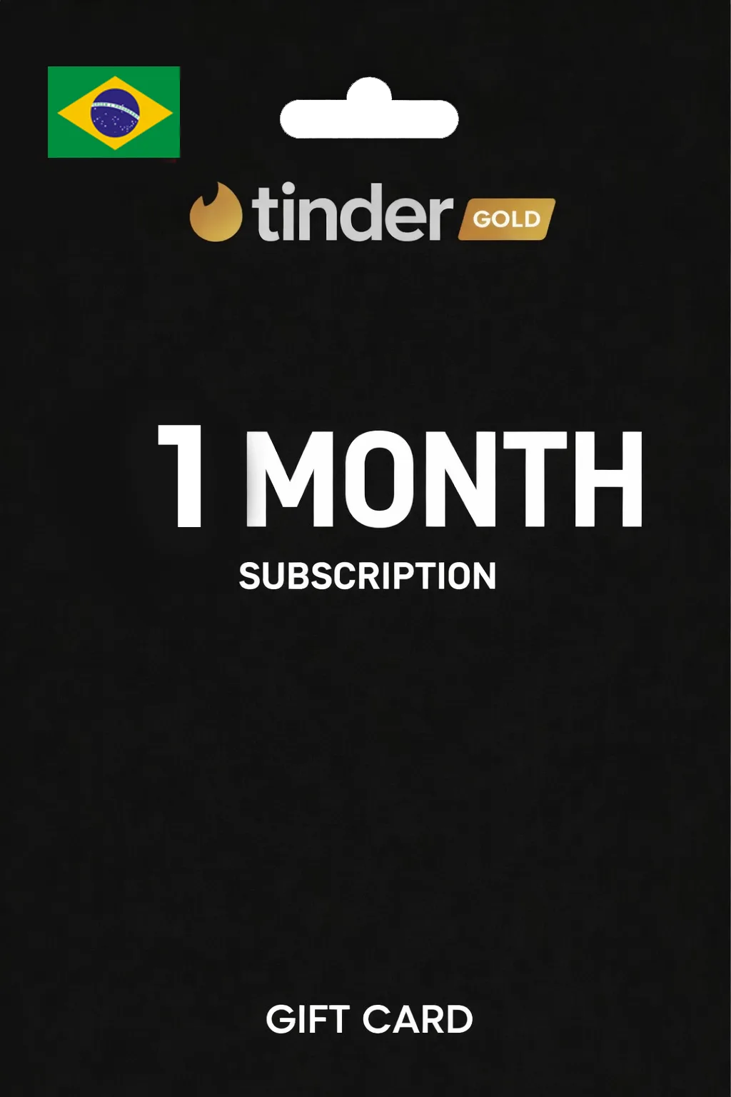 Tinder 1 Month Gold Gift Card BRAZIL