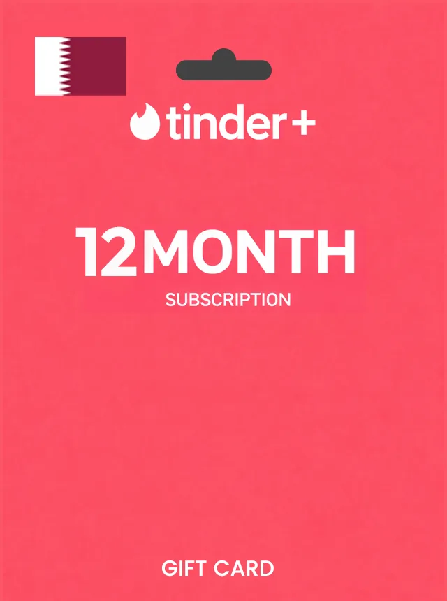 Tinder Gift Card 12 Month Plus QATAR