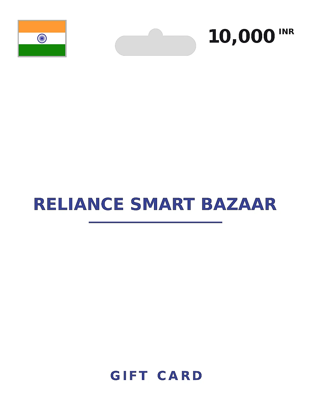 Reliance Smart Bazaar Gift Card 10000 INR INDIA