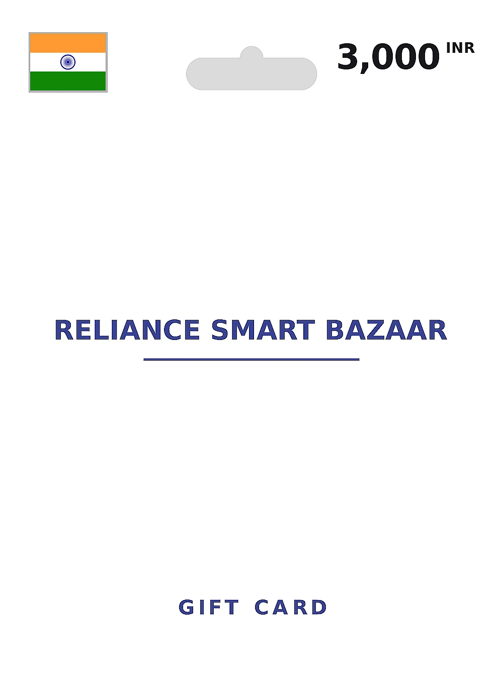 Reliance Smart Bazaar Gift Card 3000 INR INDIA