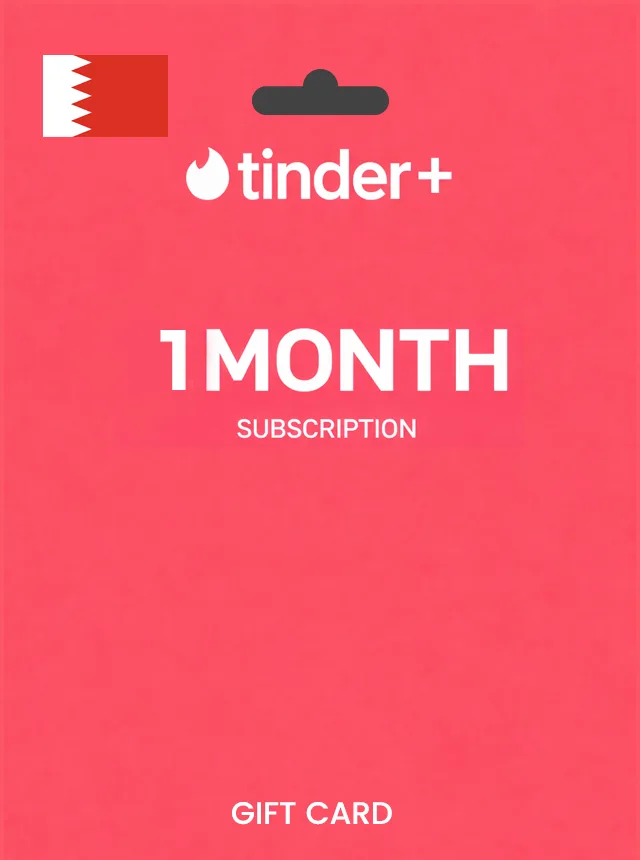 Tinder Gift Card 1 Month Plus BAHRAIN