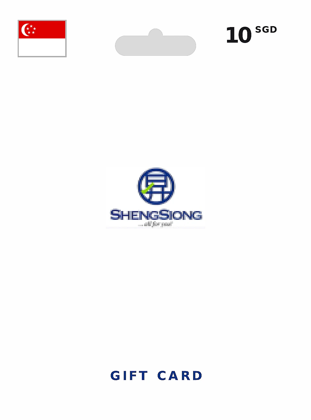 Sheng Siong Gift Card 10 SGD SINGAPORE