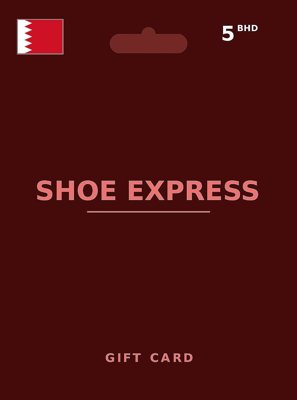 Shoe Express Gift Card 5 BHD BAHRAIN