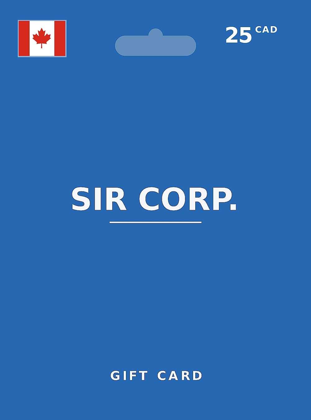SIR Corp. Gift Card 25 CAD CANADA