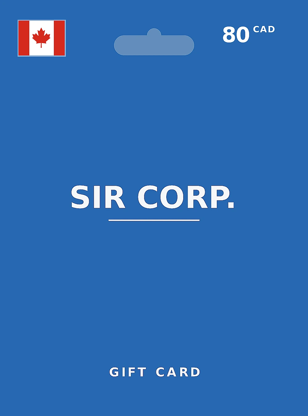 SIR Corp. Gift Card 80 CAD CANADA