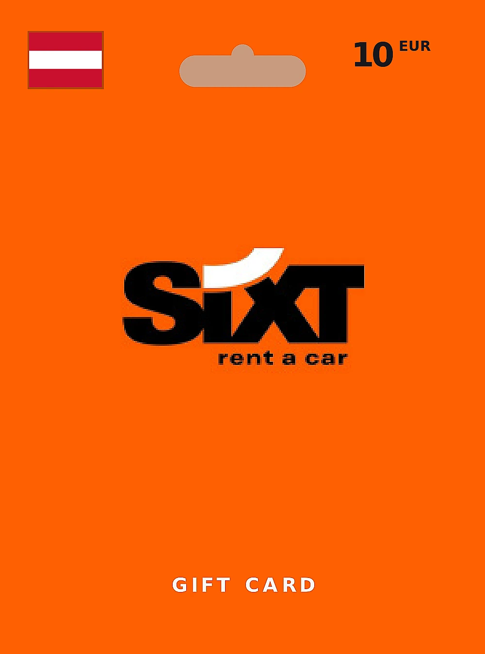 Sixt Rent a Car Gift Card 10 EUR AUSTRIA