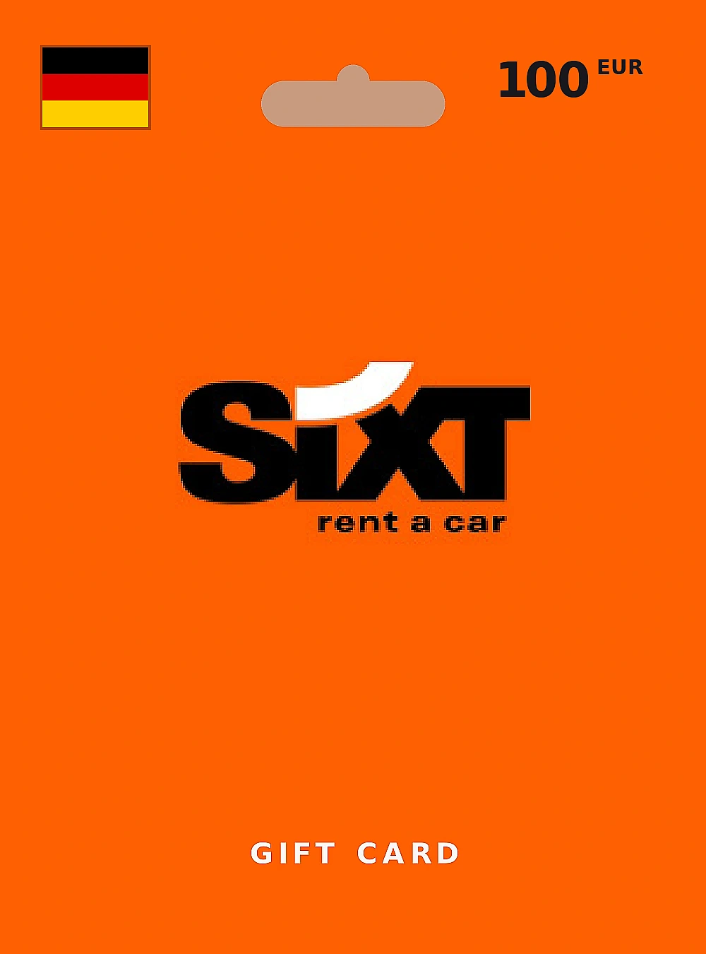 Sixt Rent A Car (DE+AT) Gift Card 100 EUR GERMANY
