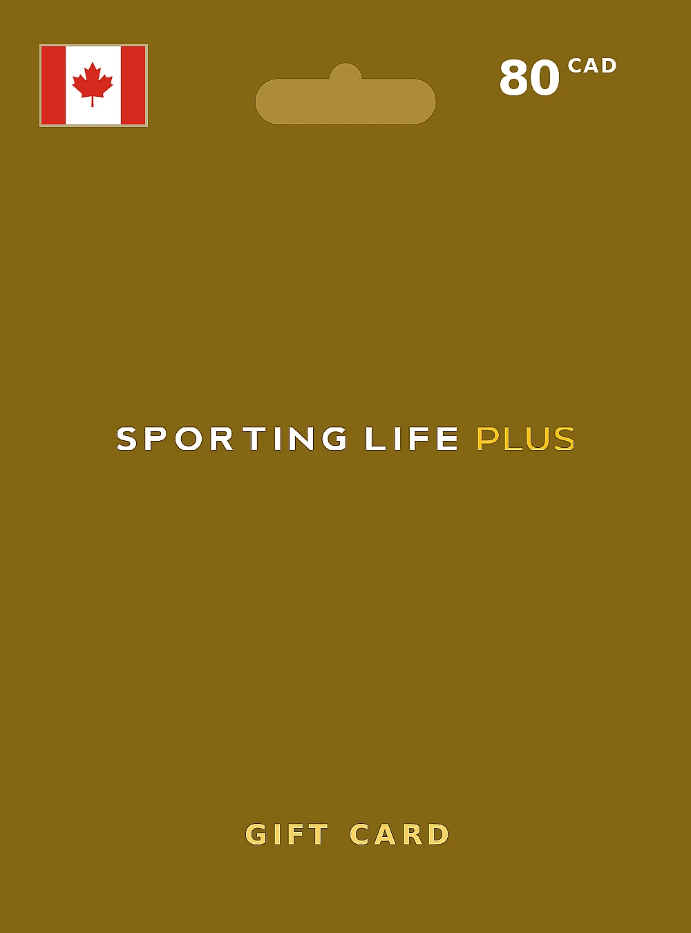 Sporting Life Gift Card 80 CAD CANADA