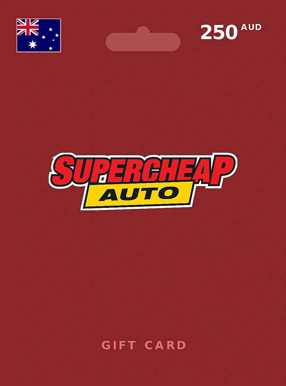 Supercheap Auto Gift Card 250 AUD AUSTRALIA