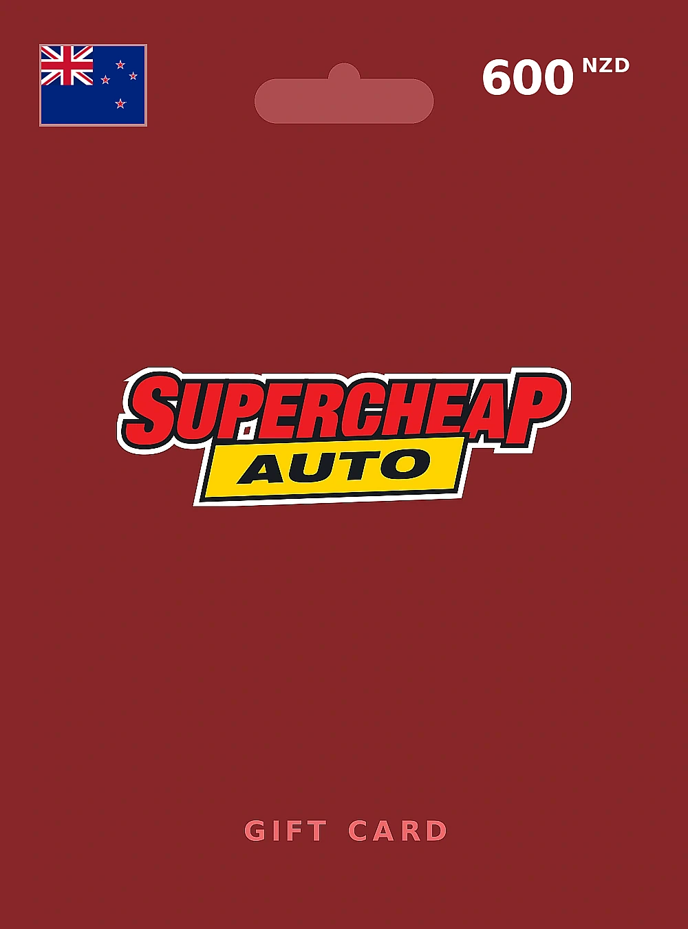 Supercheap Auto Gift Card 600 NZD NEW ZEALAND