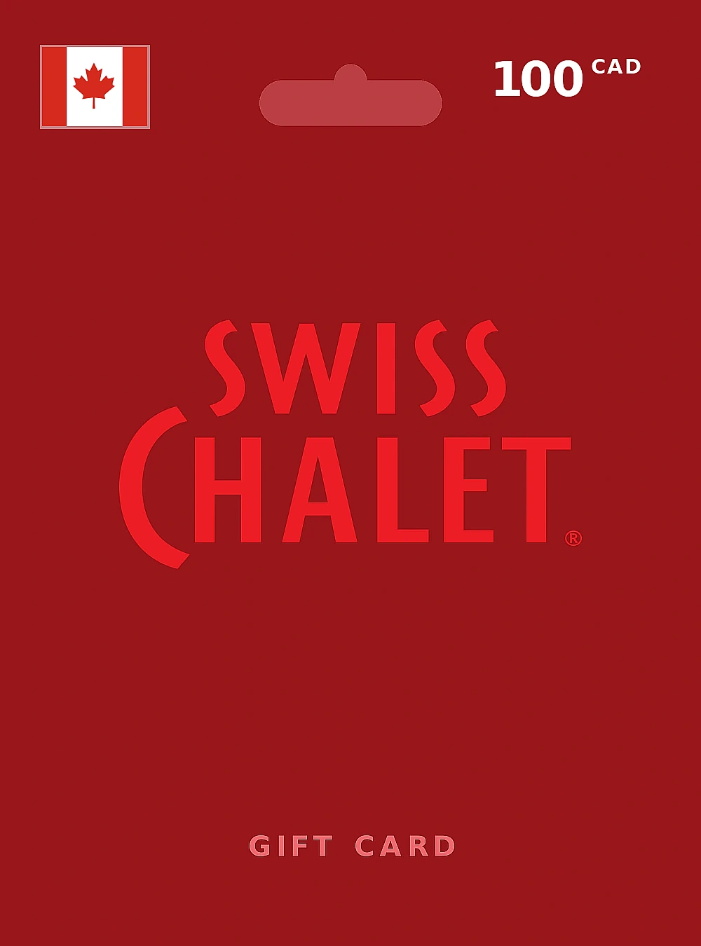 Swiss Chalet Gift Card 100 CAD CANADA