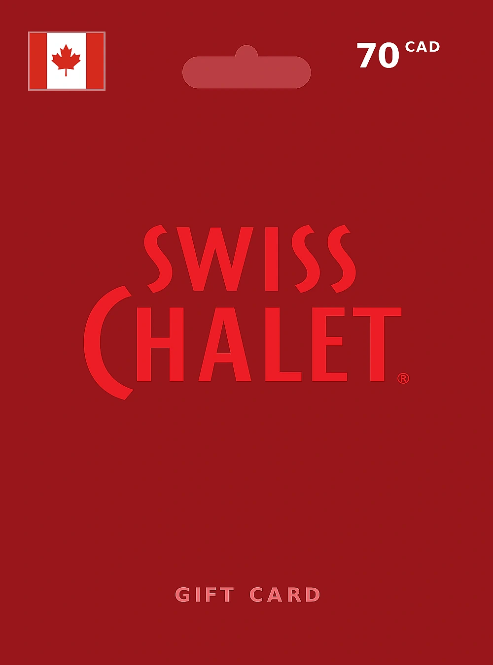 Swiss Chalet Gift Card 70 CAD CANADA