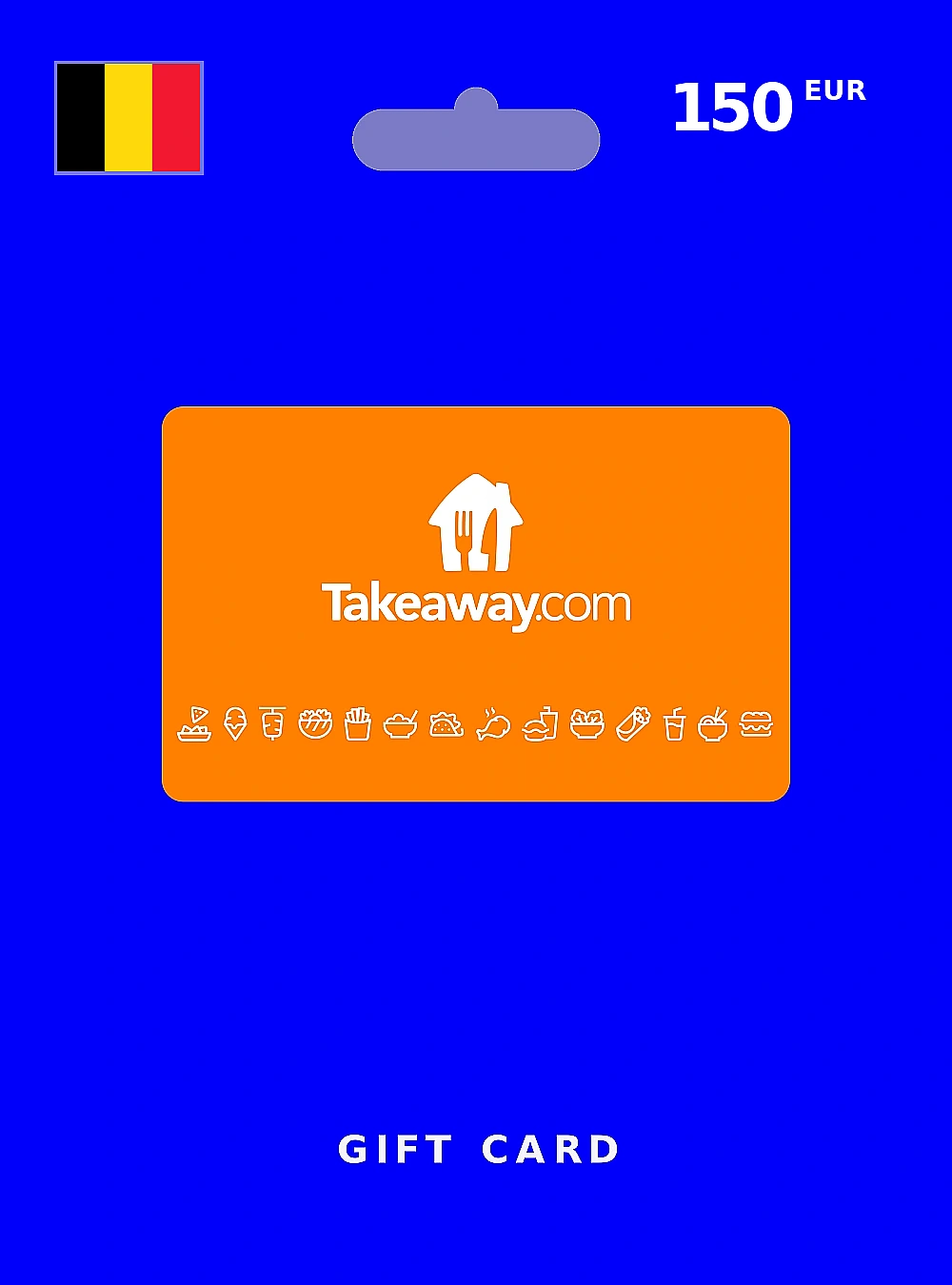 Takeaway.com Gift Card 150 EUR BELGIUM