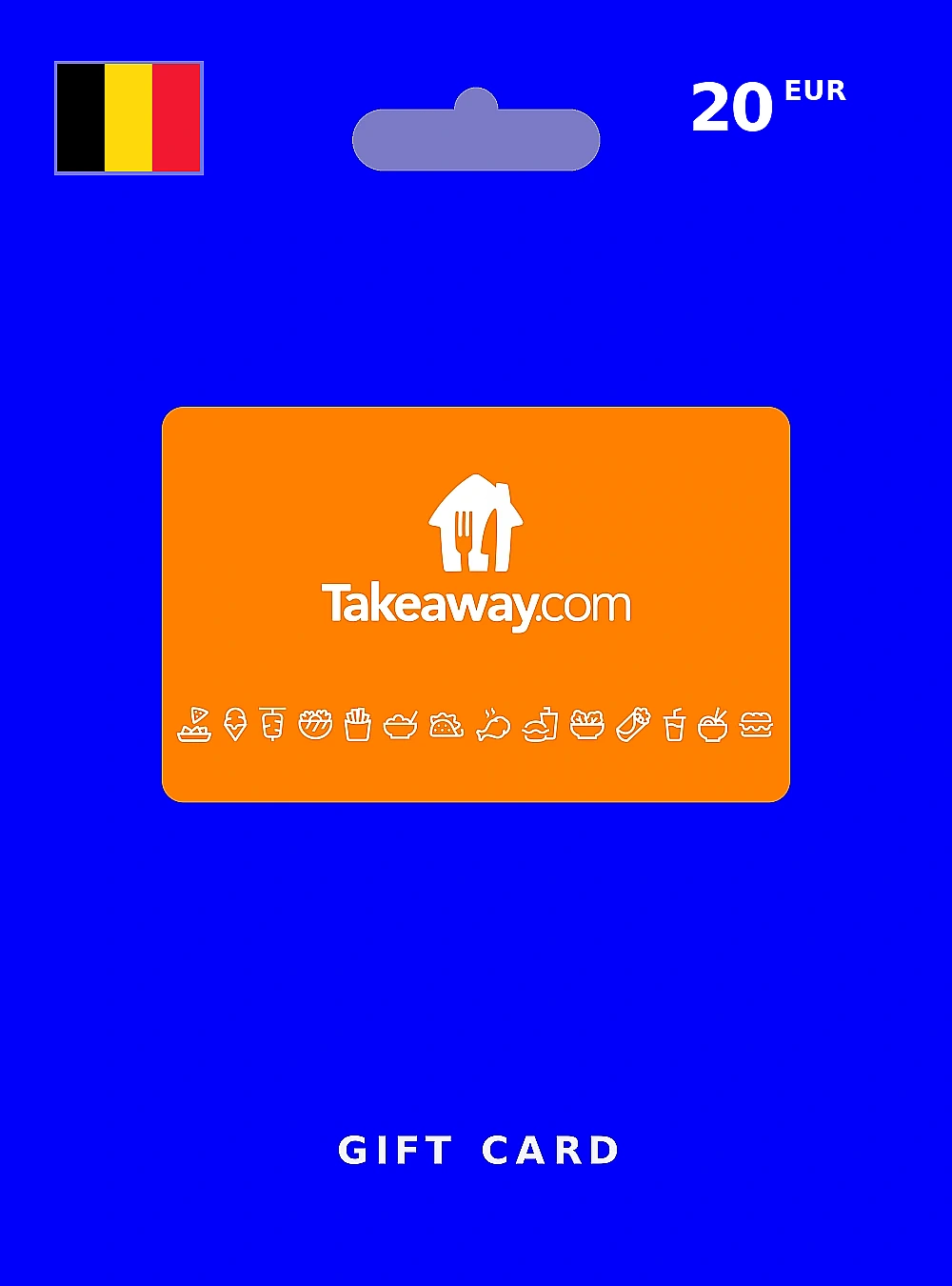Takeaway.com Gift Card 20 EUR BELGIUM
