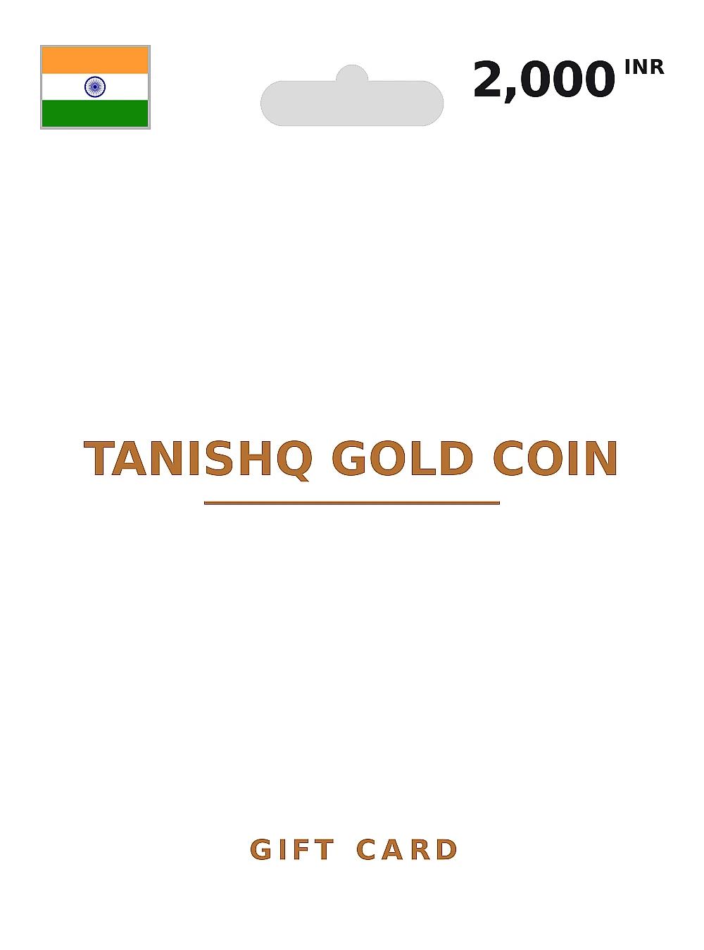 Tanishq Gold Coin Gift Card 2000 INR INDIA