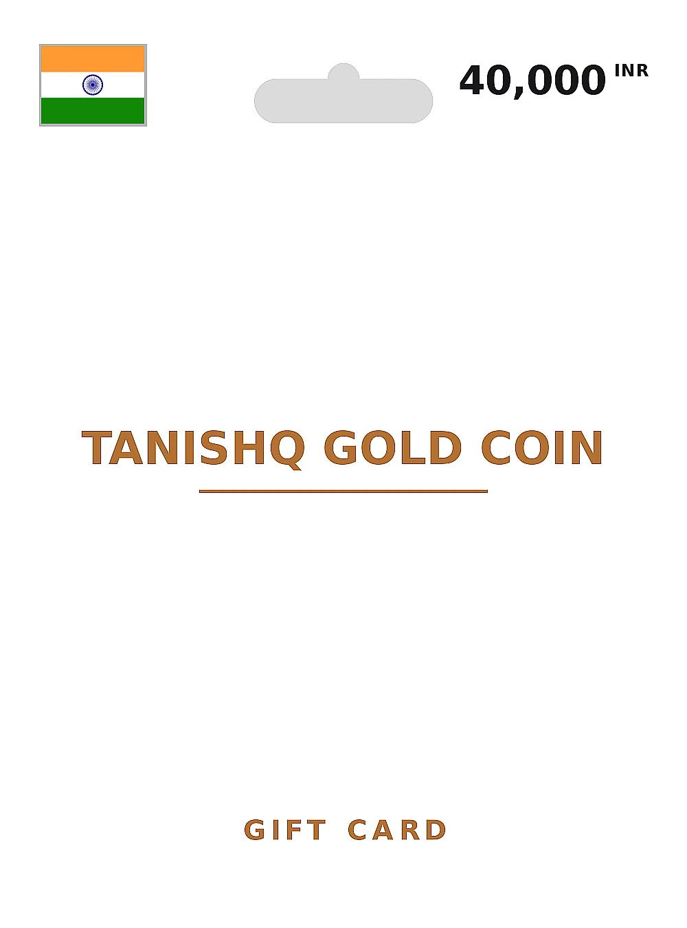 Tanishq Gold Coin Gift Card 40000 INR INDIA