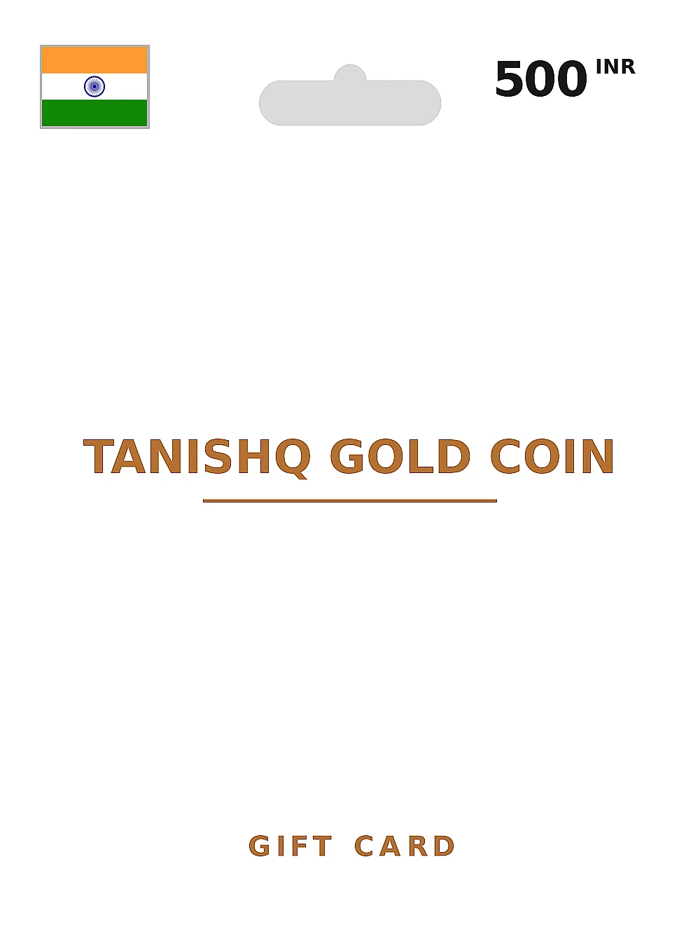 Tanishq Gold Coin Gift Card 500 INR INDIA