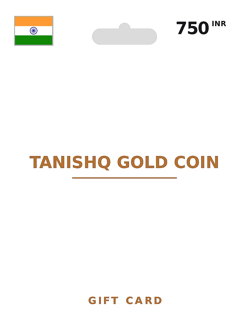 Tanishq Gold Coin Gift Card 750 INR INDIA