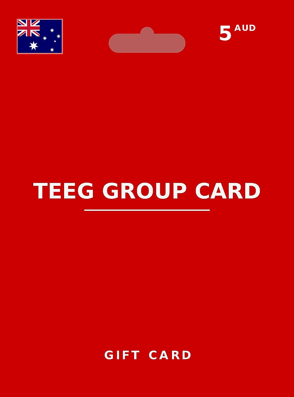 TEEG Group Card Gift Card 5 AUD AUSTRALIA