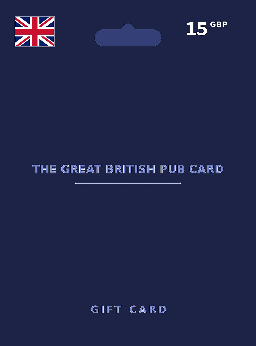 The Great British Pub Card Gift Card 15 GBP UNITED KINGDOM