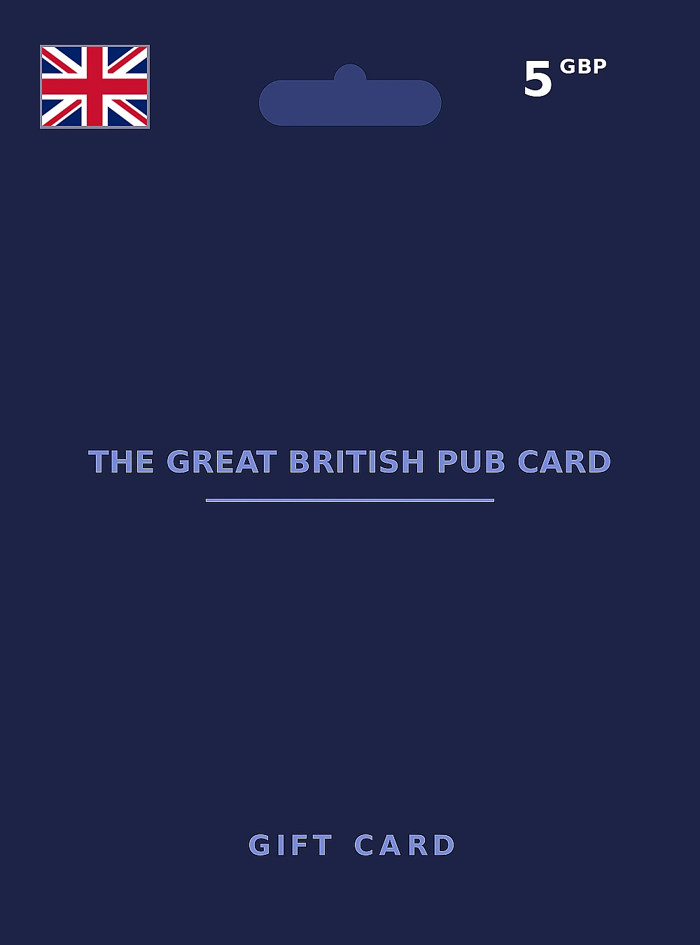 The Great British Pub Card Gift Card 5 GBP UNITED KINGDOM