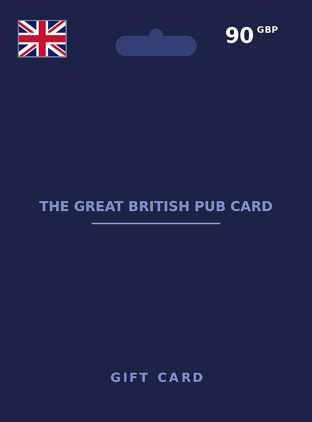The Great British Pub Card Gift Card 90 GBP UNITED KINGDOM