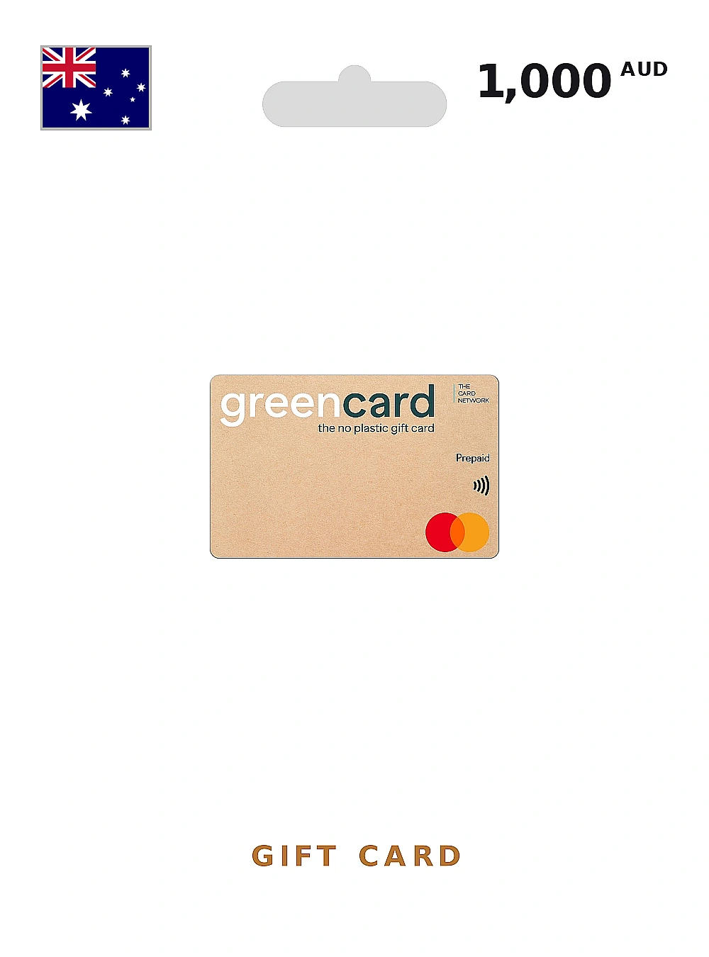 The Green Card Gift Card 1000 AUD AUSTRALIA