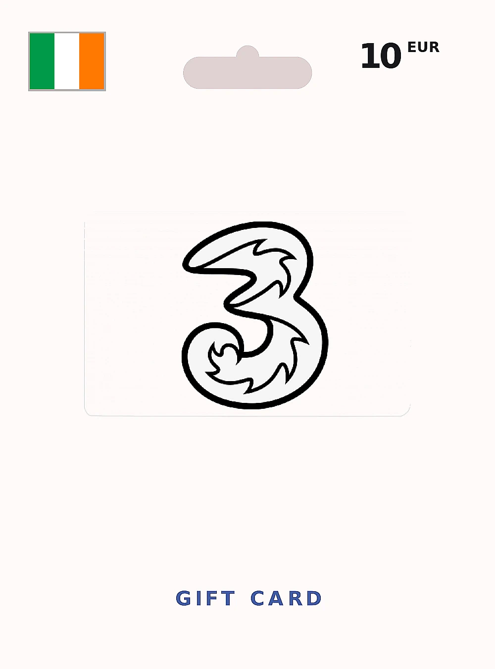 Three Mobile Gift Card 10 EUR IRELAND