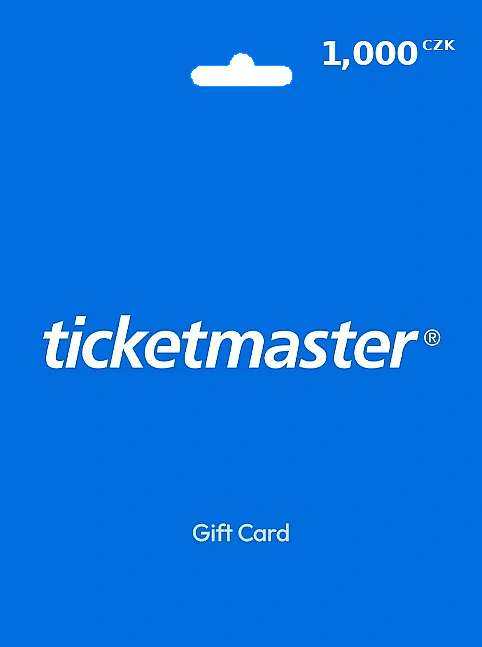Ticketmaster Gift Card 1000 CZK CZECHIA (CZECH REPUBLIC)