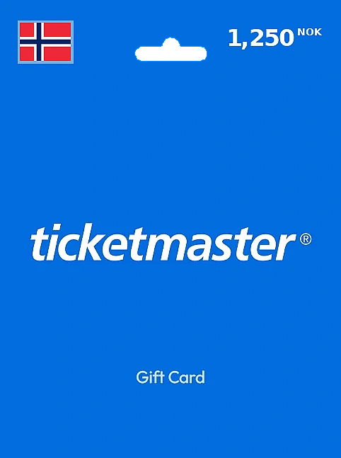 Ticketmaster Gift Card 1250 NOK NORWAY