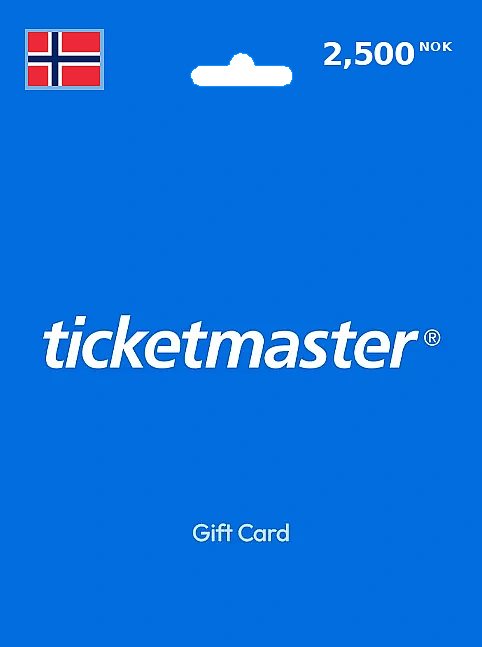 Ticketmaster Gift Card 2500 NOK NORWAY