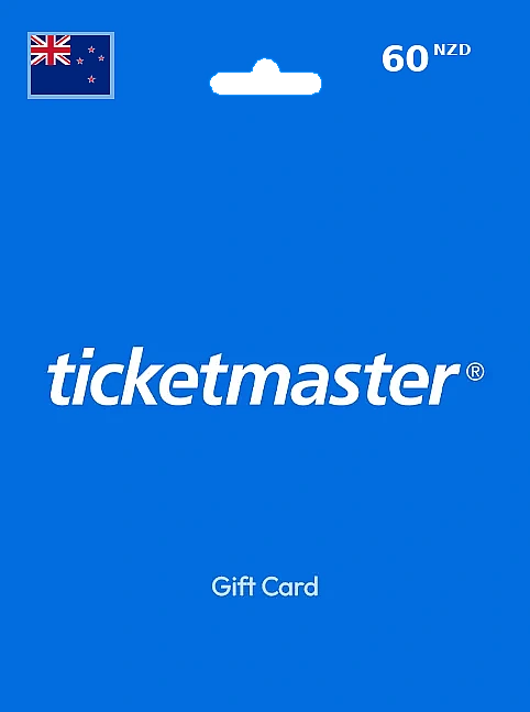Ticketmaster Gift Card 60 NZD NEW ZEALAND
