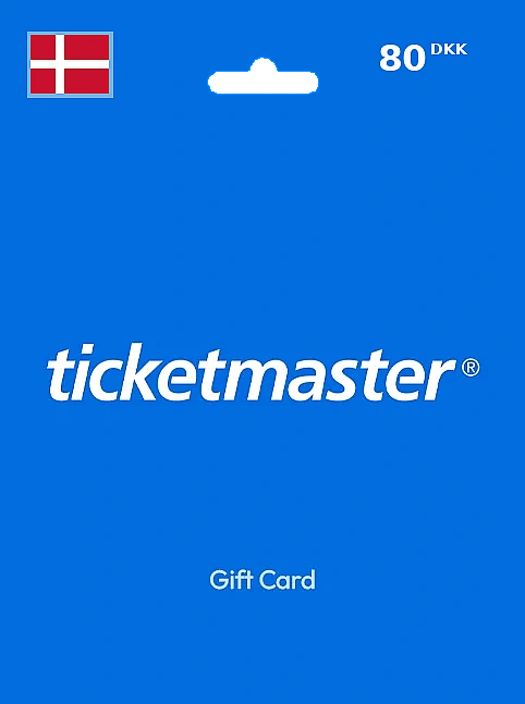 Ticketmaster Gift Card 80 DKK DENMARK