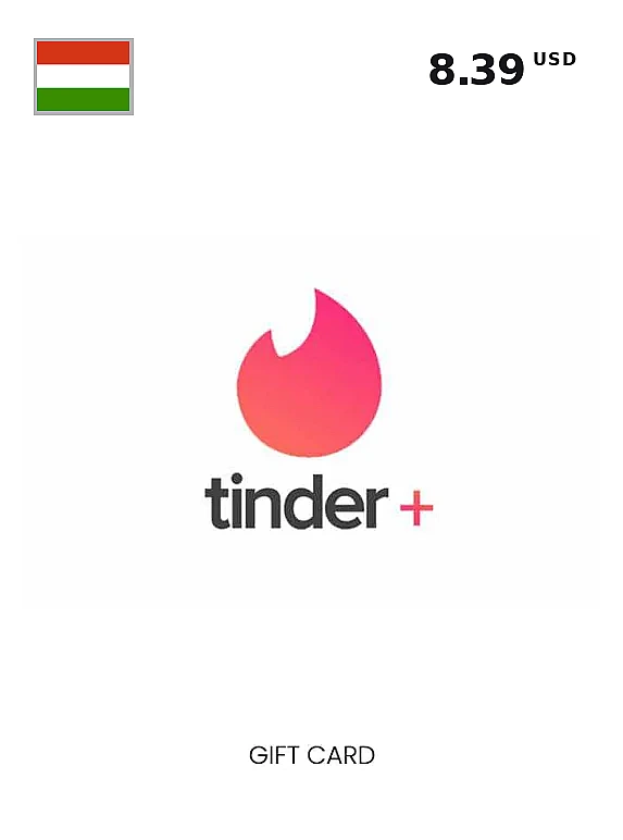 Tinder Gift Card 8 USD HUNGARY