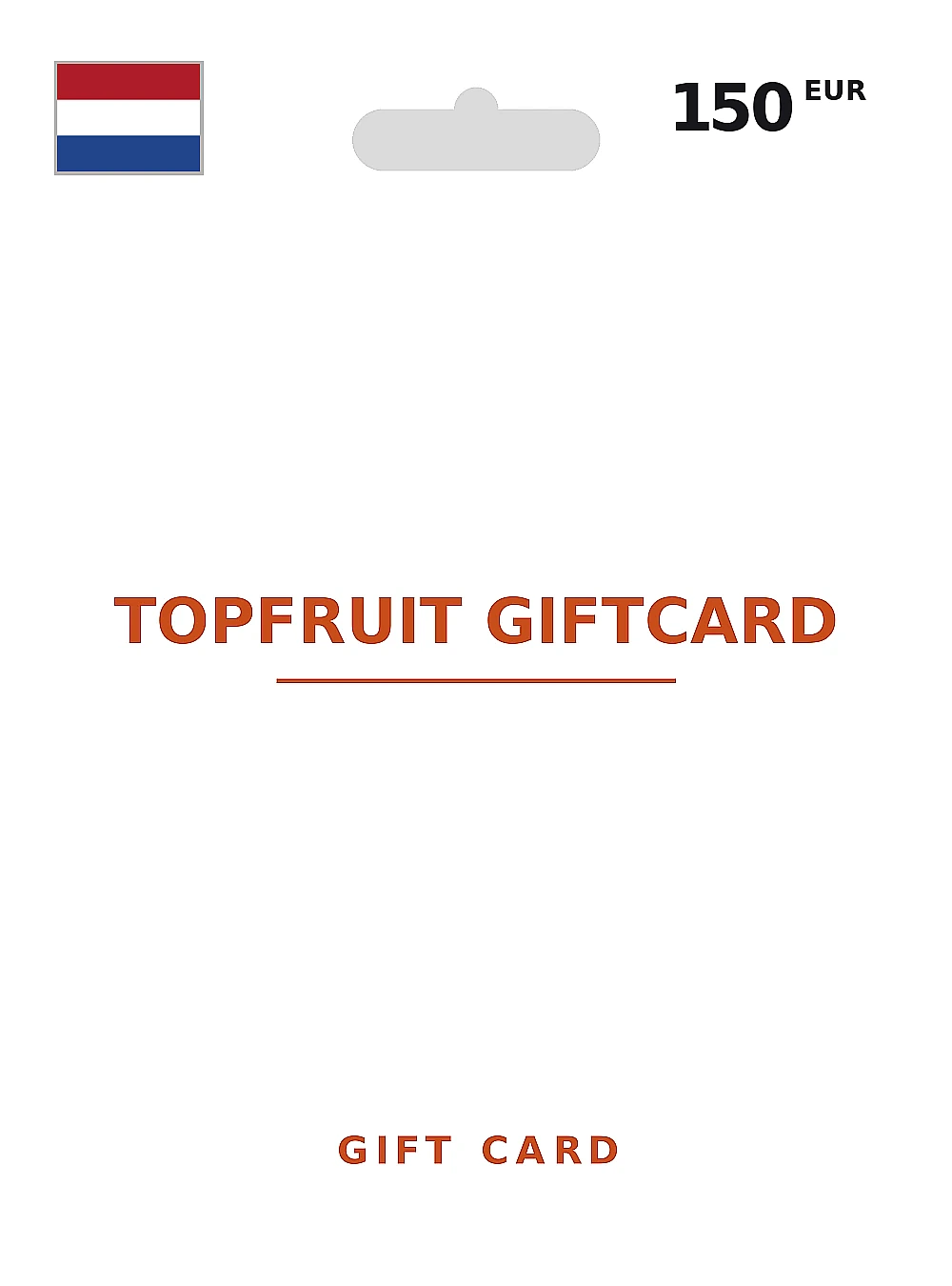 Topfruit Giftcard Gift Card 150 EUR NETHERLANDS