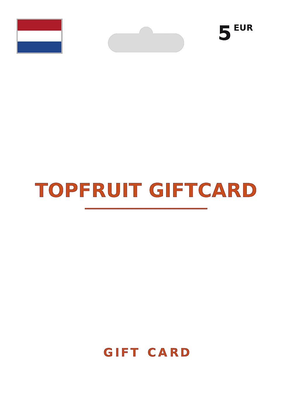 Topfruit Giftcard Gift Card 5 EUR NETHERLANDS