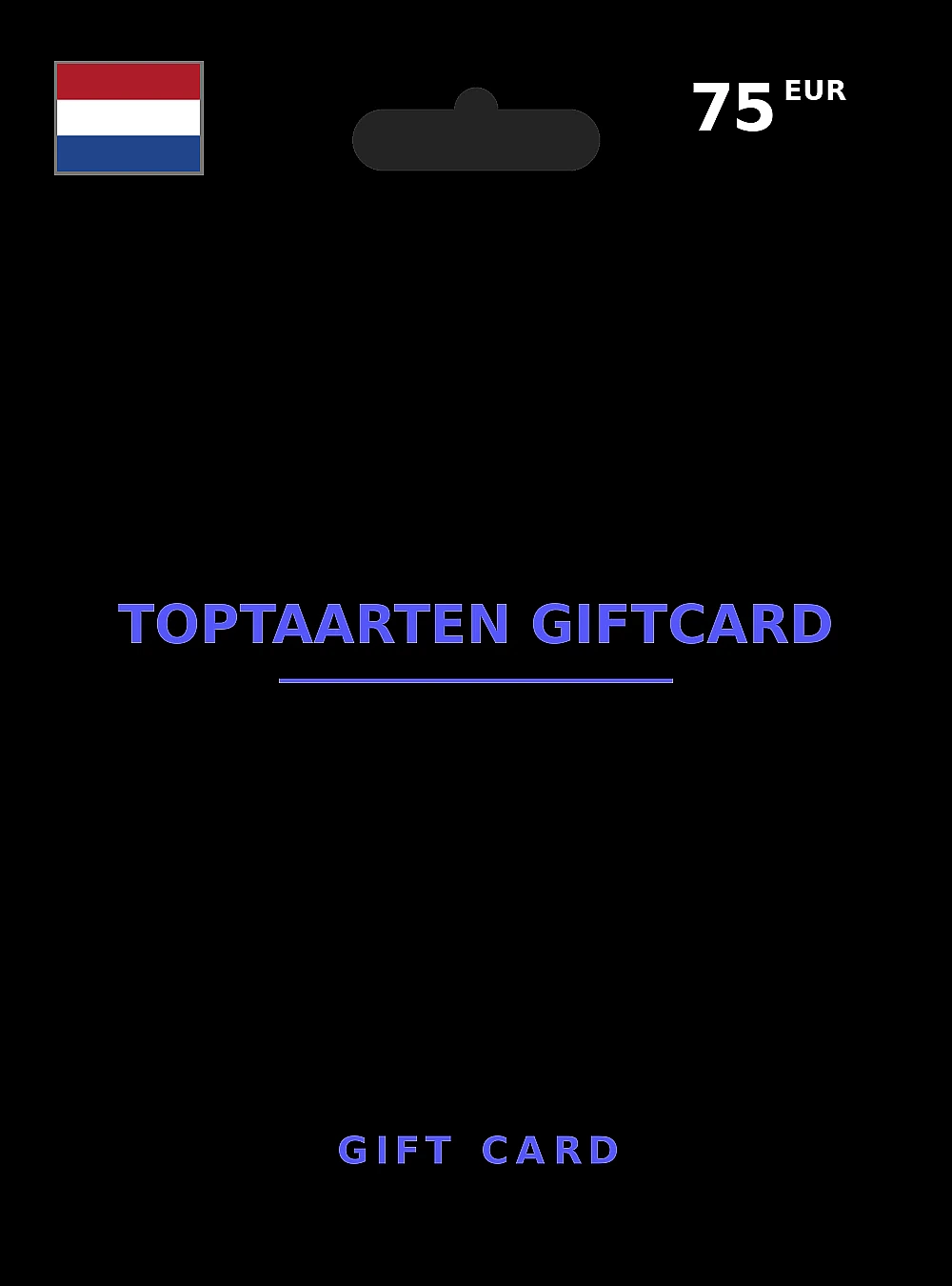 Toptaarten Giftcard Gift Card 75 EUR NETHERLANDS