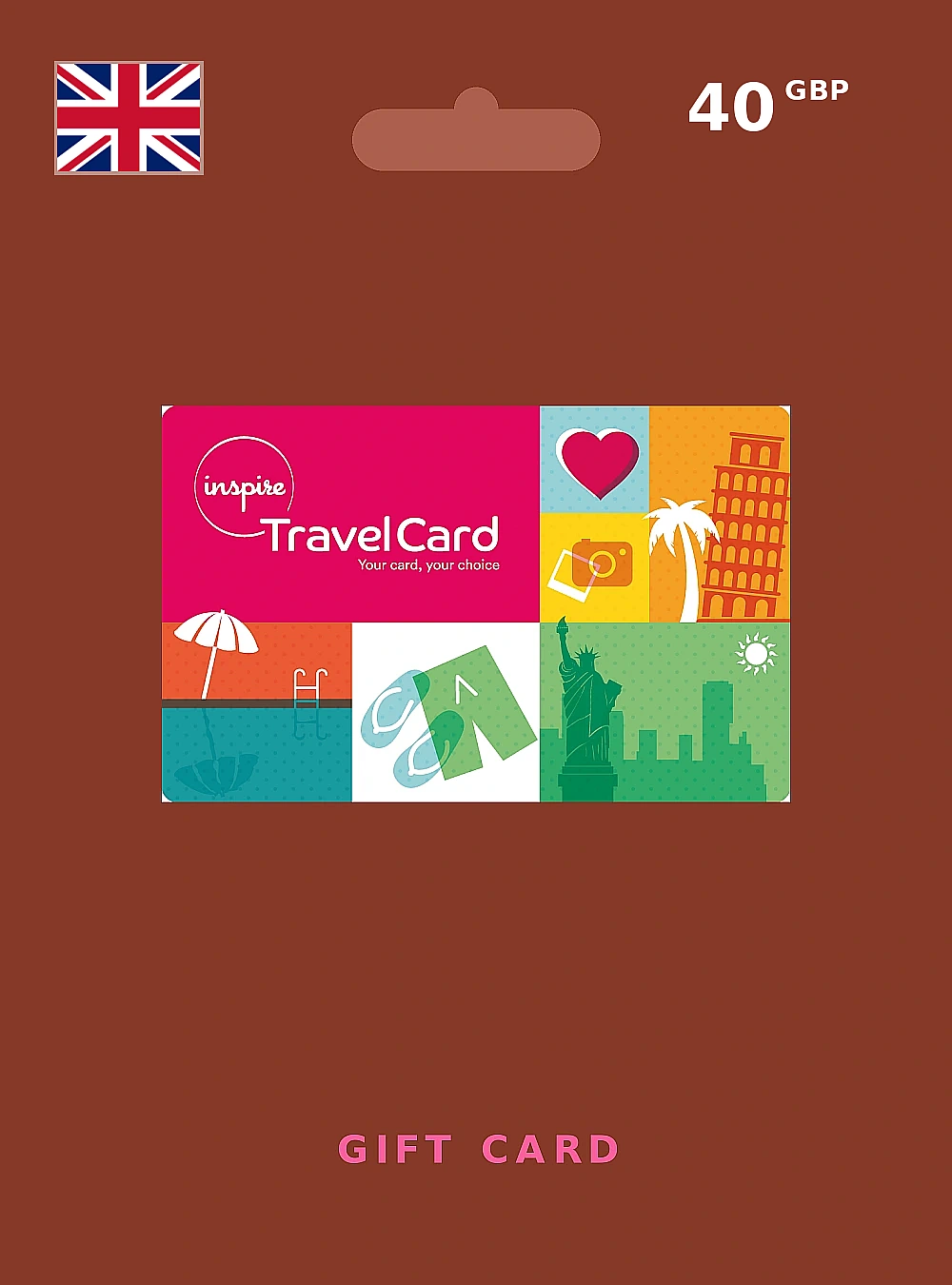 Travelcard by Inspire Gift Card 40 GBP UNITED KINGDOM